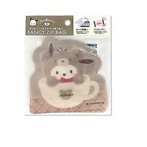 Sanrio Zip Plastic Bag - Pochaccho Latte - Pack of 5